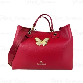 -BRACCIALINI Beth Jewels Borsa a Mano Grande c/Farfalla B17915-YY-400-UNI Red