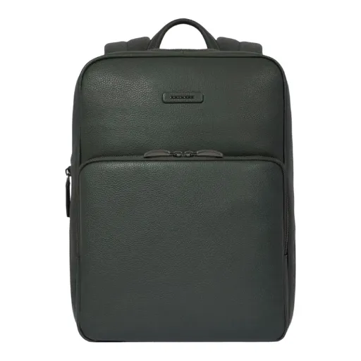 -PIQUADRO Zaino Slim in Pelle Verde CA6311MOS VE3