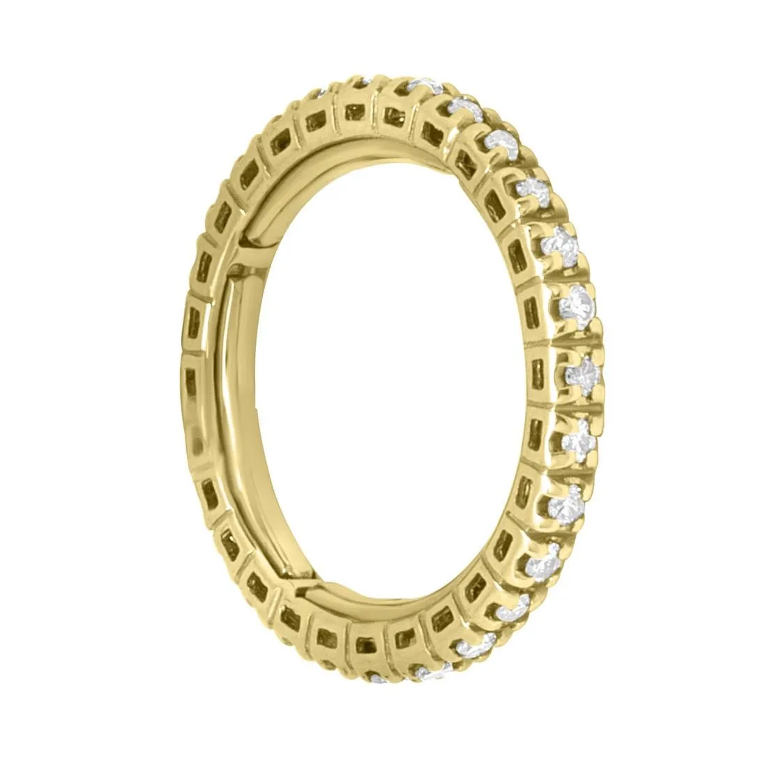 Anello in oro giallo con diamanti ct. 0,50.