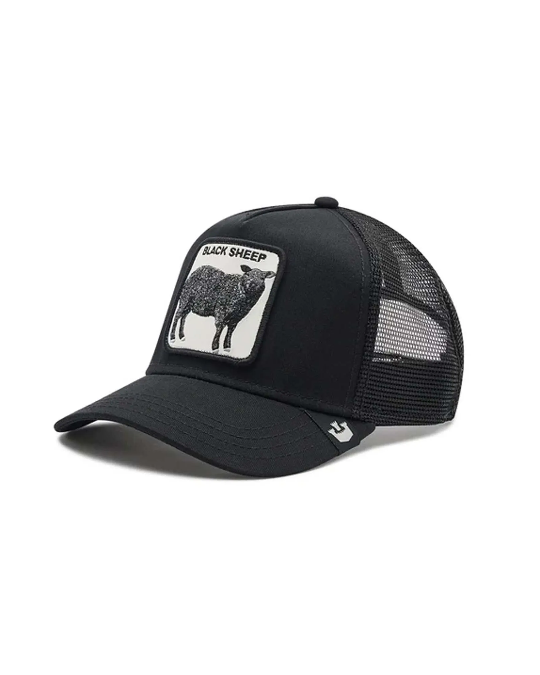 Berretto Black sheep trucker nero con patch pecora