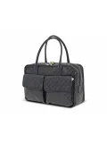 Borsa a mano Gherardini SOFTY BAULETTO EXCALIBUR in tessuto e pelle nero