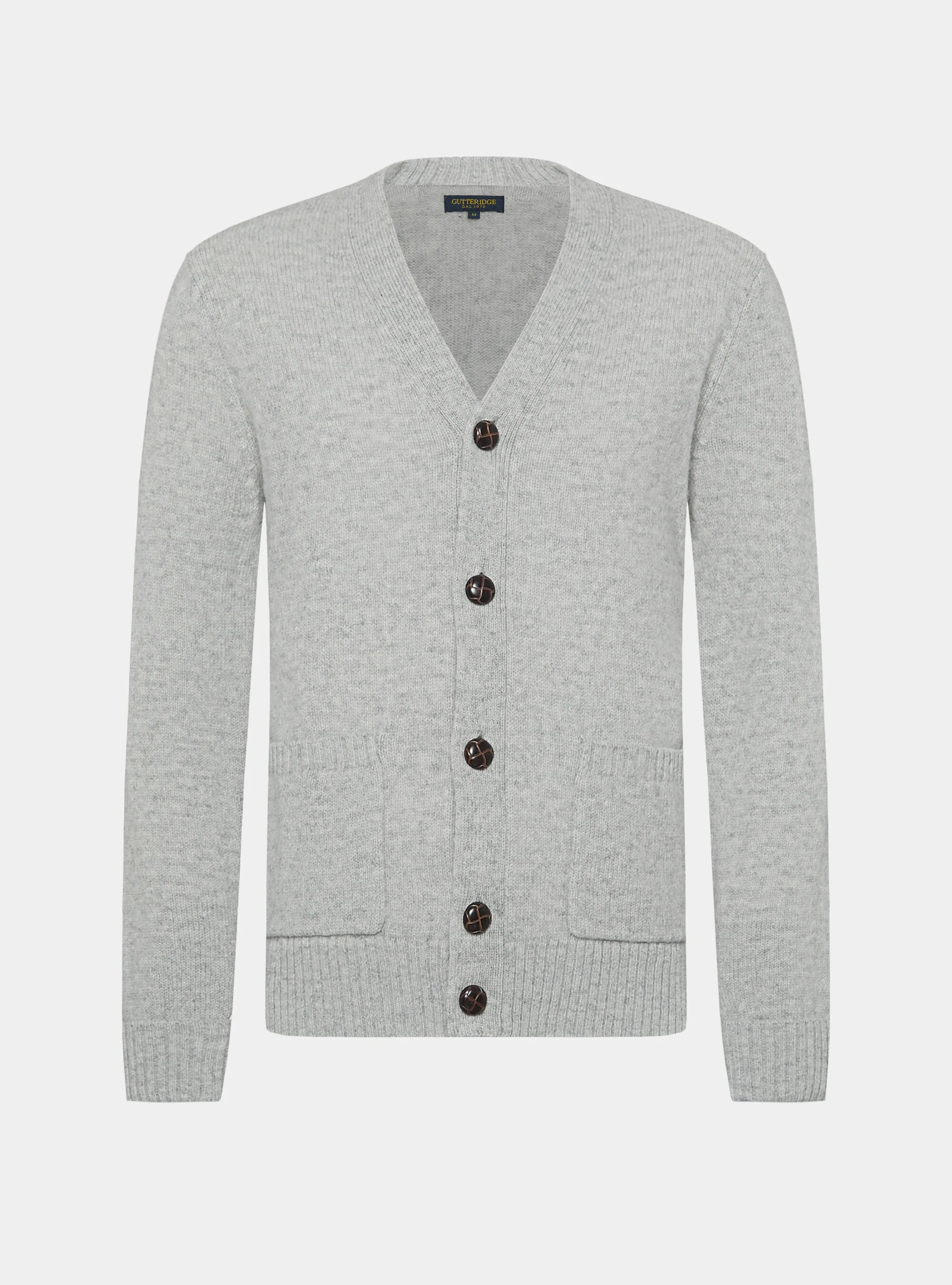 Cardigan in maglia in lana shetland
