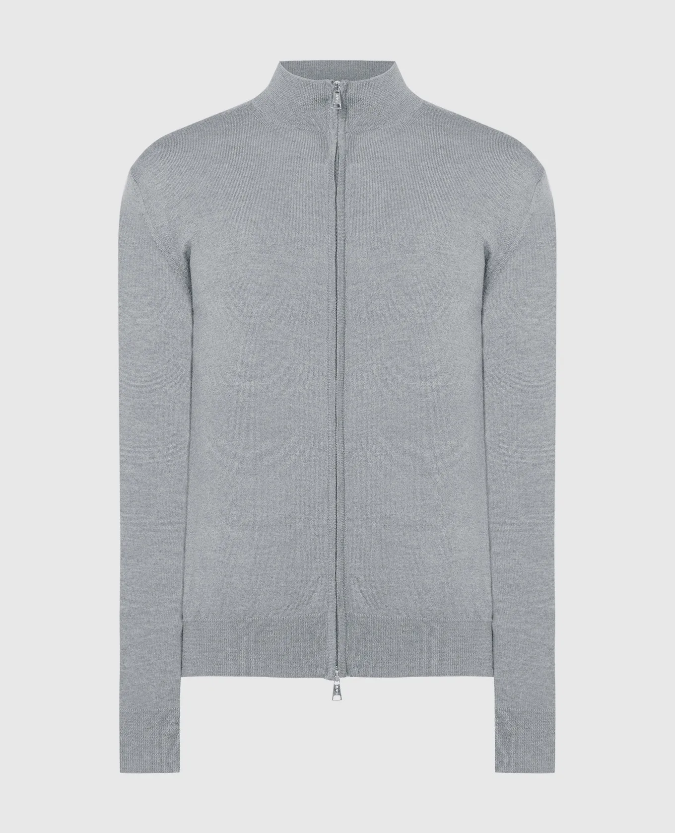 Cashmere&Whiskey Cardigan in lana merino grigia 97396