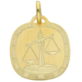 Ciondolo Zodiaco in oro giallo - SEGNO BILANCIA