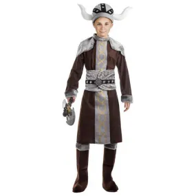Costume da vichingo marrone e grigio per ragazzo