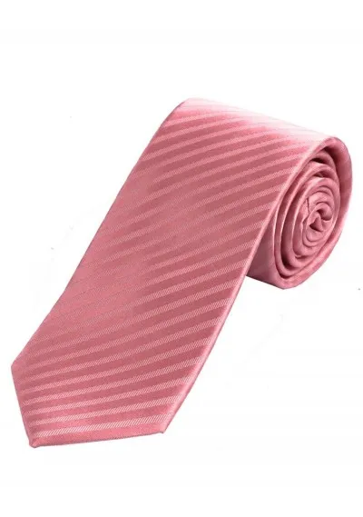 Cravatta da uomo a righe tinta unita Struttura rosa