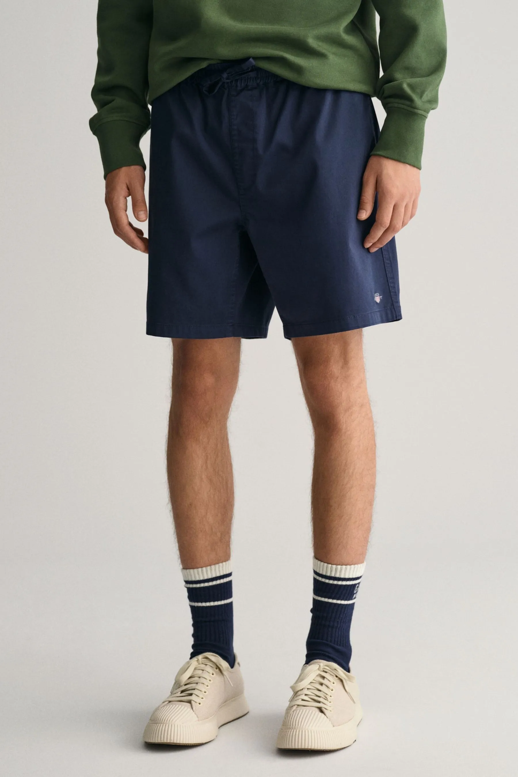 GANT - Shorts con logo e coulisse in cotone    