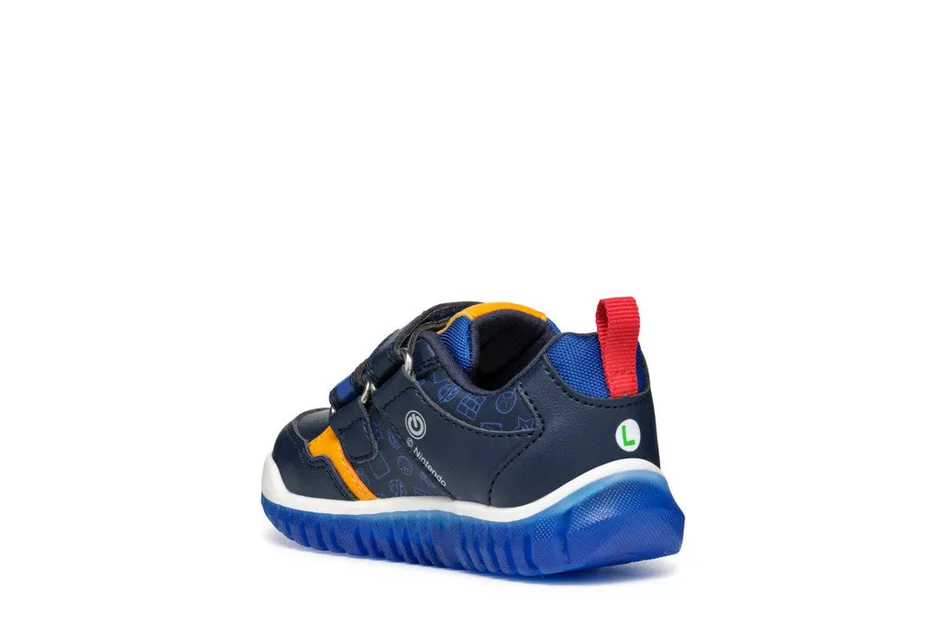GEOX Sneaker Con Strappo Bambino - B465ZC000BC Blu Navy /Royal Blu  