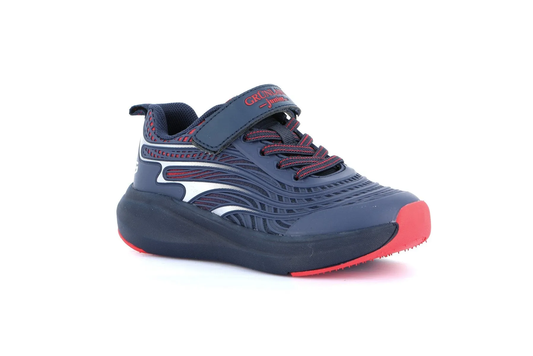 GRUNLAND Sneaker Con Strappo Bambino - SC4337 Blu  