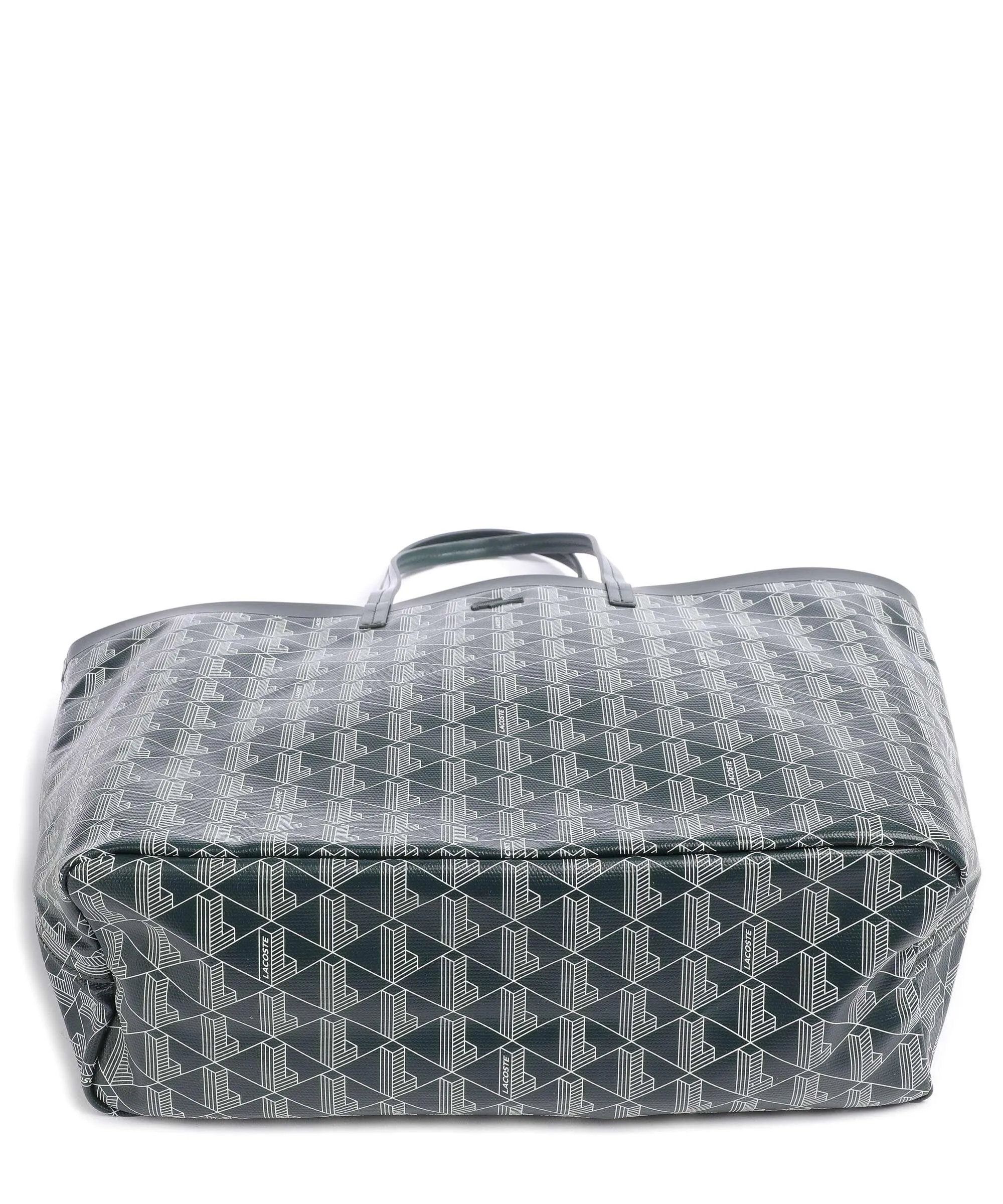  Lacoste Zely Borsa shopper cotone riciclato verde scuro  