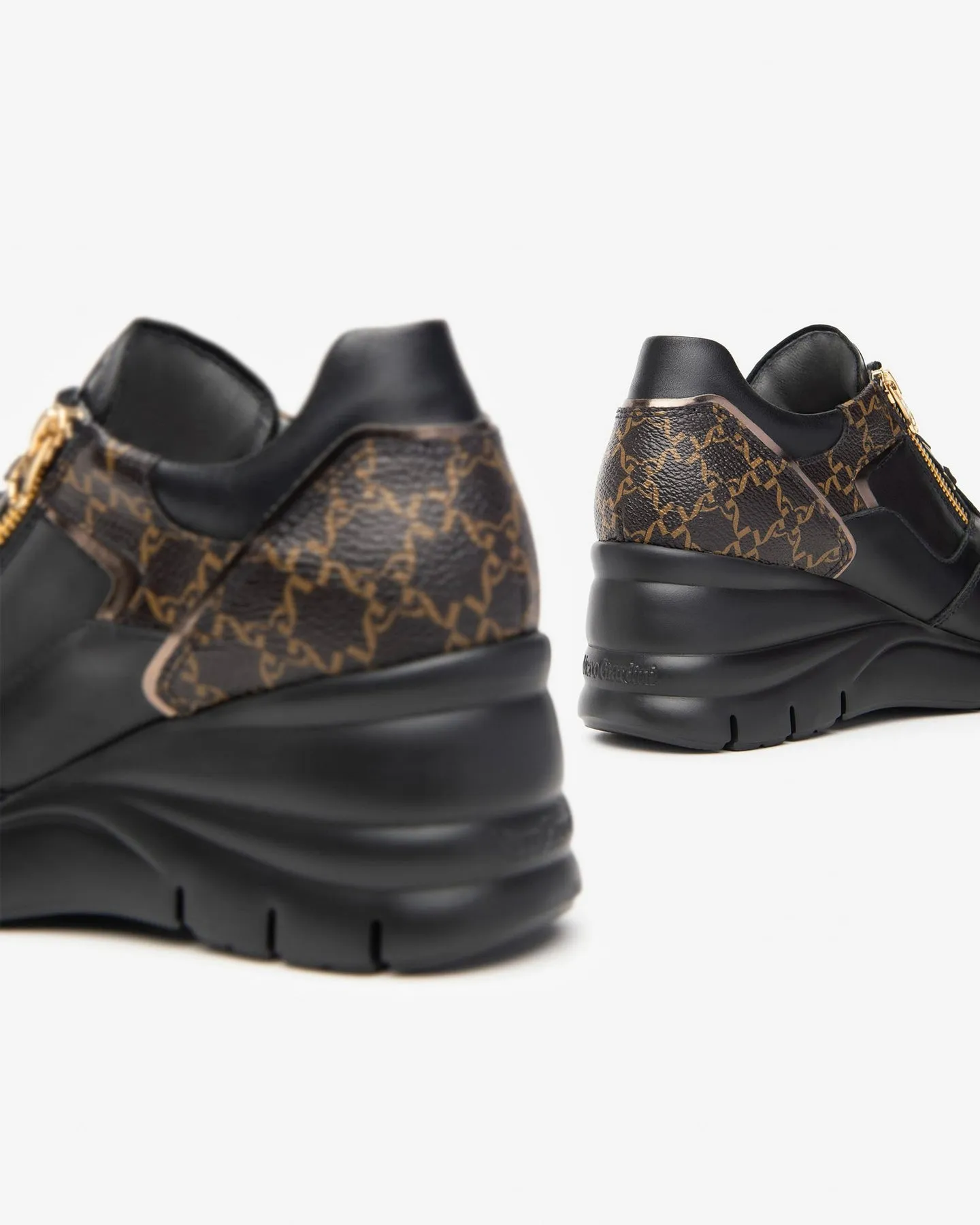 NERO GIARDINI Sneaker Con Zeppa Donna - I411483D Nero  