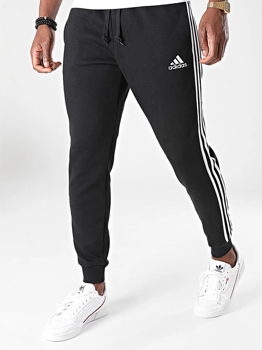 Pantalone Adidas da uomo in felpa FL 3S Cuffed Slim Art:GM1089 black