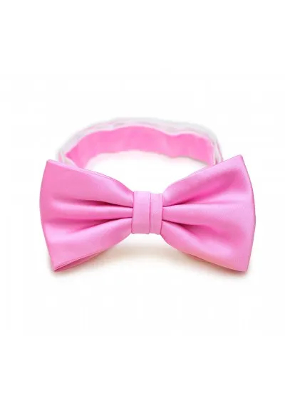 Papillon e fazzoletto da taschino da uomo in rosa