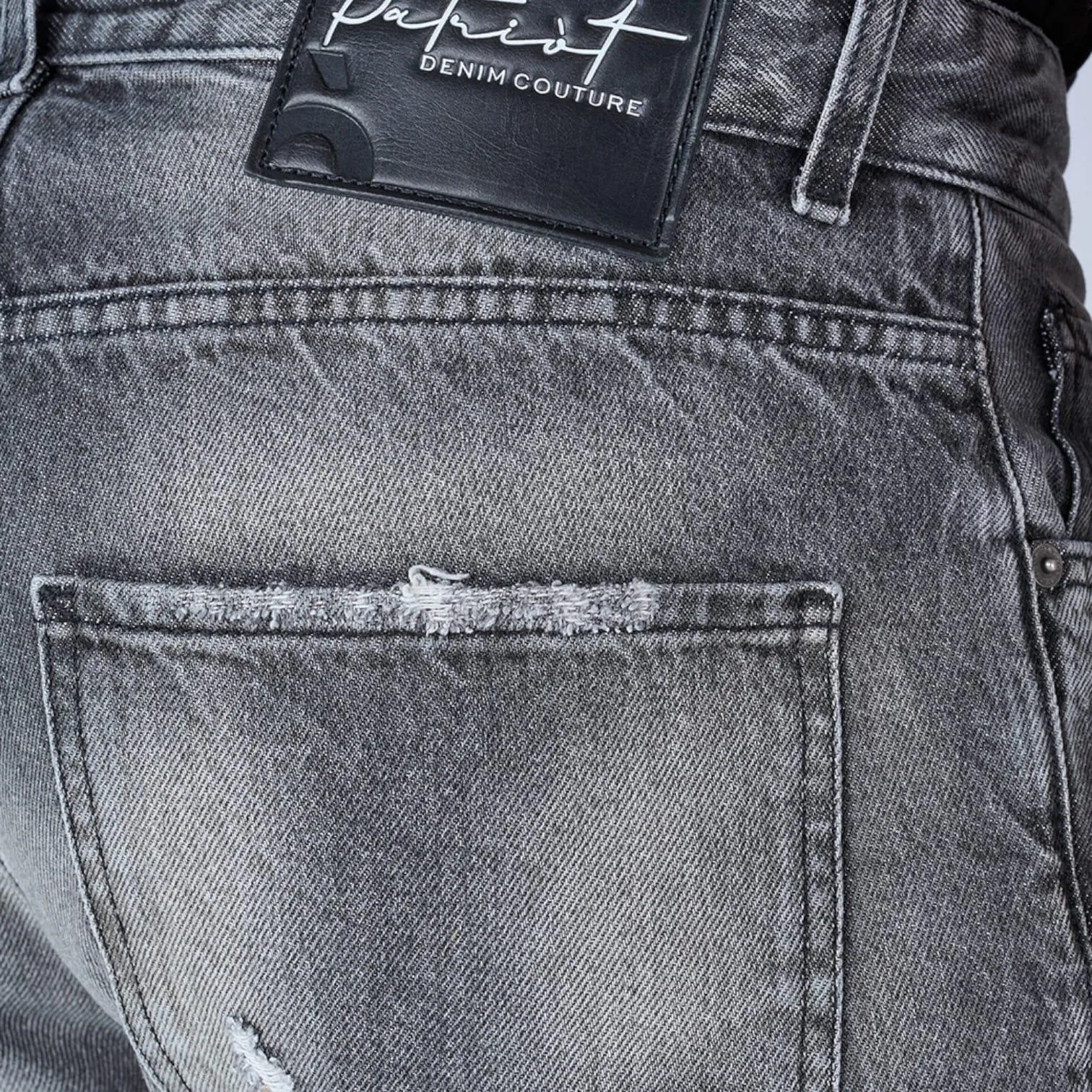 PATRIOT  ---------    ------------Patriot bermuda jeans - grigio