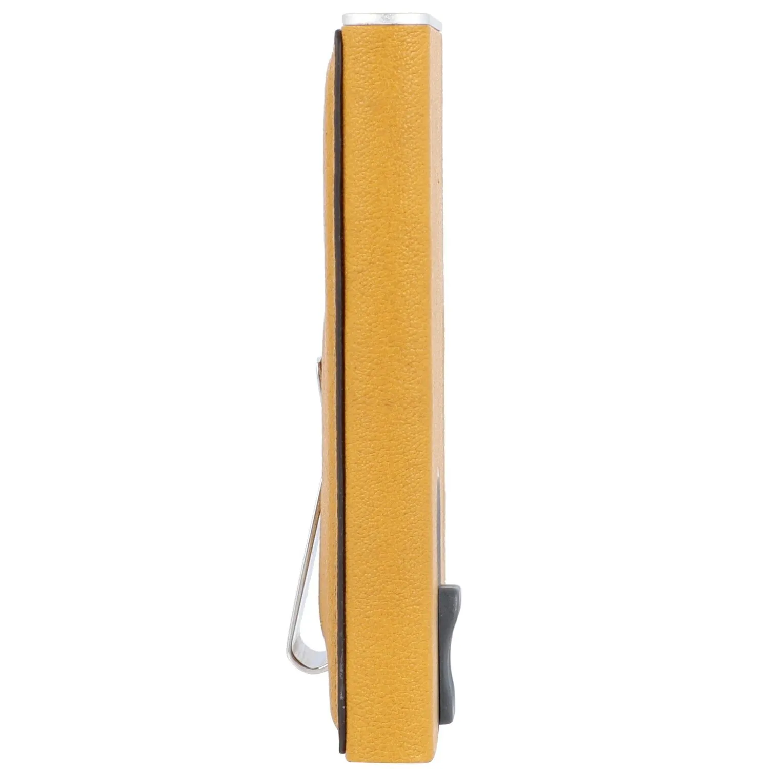 Piquadro Custodia quadrata nera per carte di credito RFID in pelle 6 cm