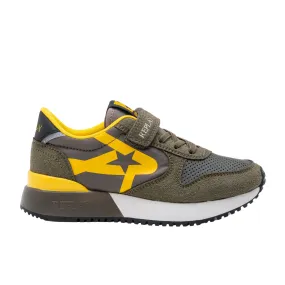 REPLAY Fiber Sneaker Con Strappo Bambino - JS850001S_J322 Army Green Yellow  