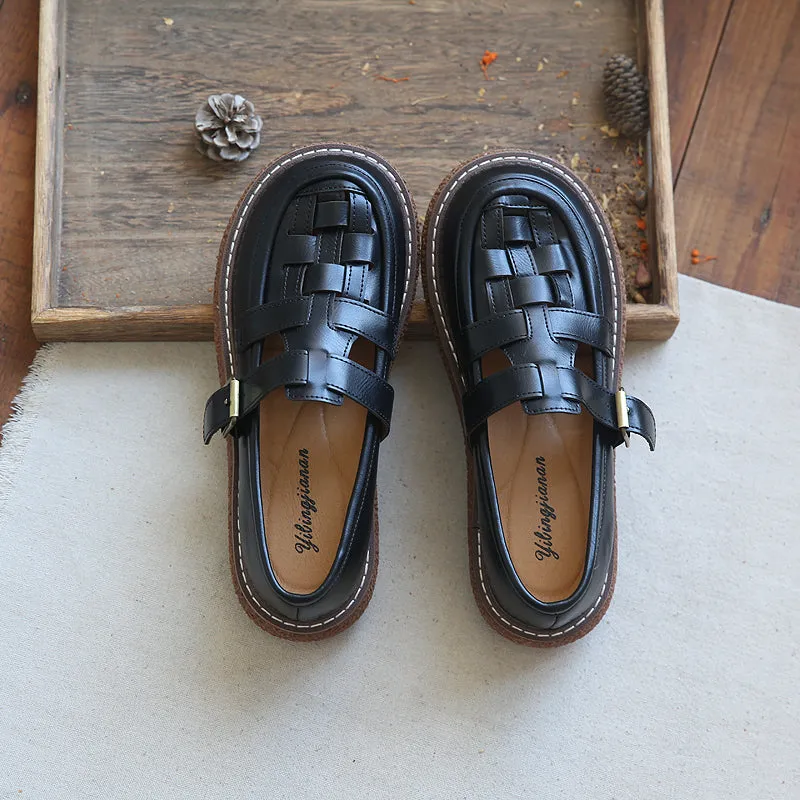 Sandali casual intrecciati retrò donna estate