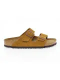 Sandalo Birkenstock ARIZONA SOFT FOOTBED in camoscio ocra