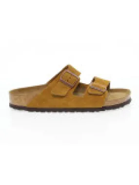 Sandalo Birkenstock ARIZONA SOFT FOOTBED in camoscio ocra