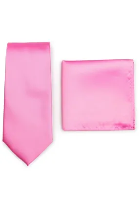 Set di cravatte e fazzoletti da taschino business - rosa