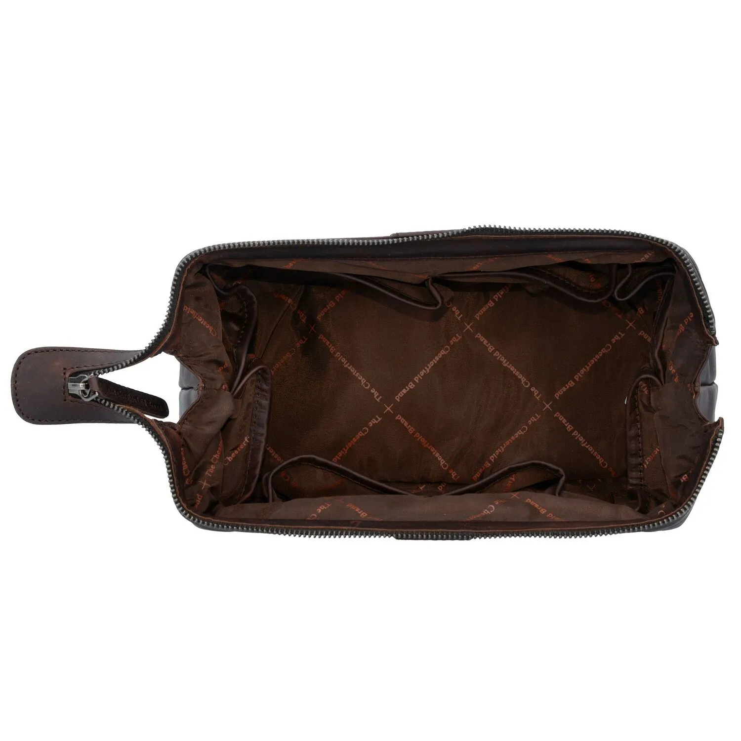The Chesterfield Brand Wax Pull Up Borsa da toilette Pelle 29 cm