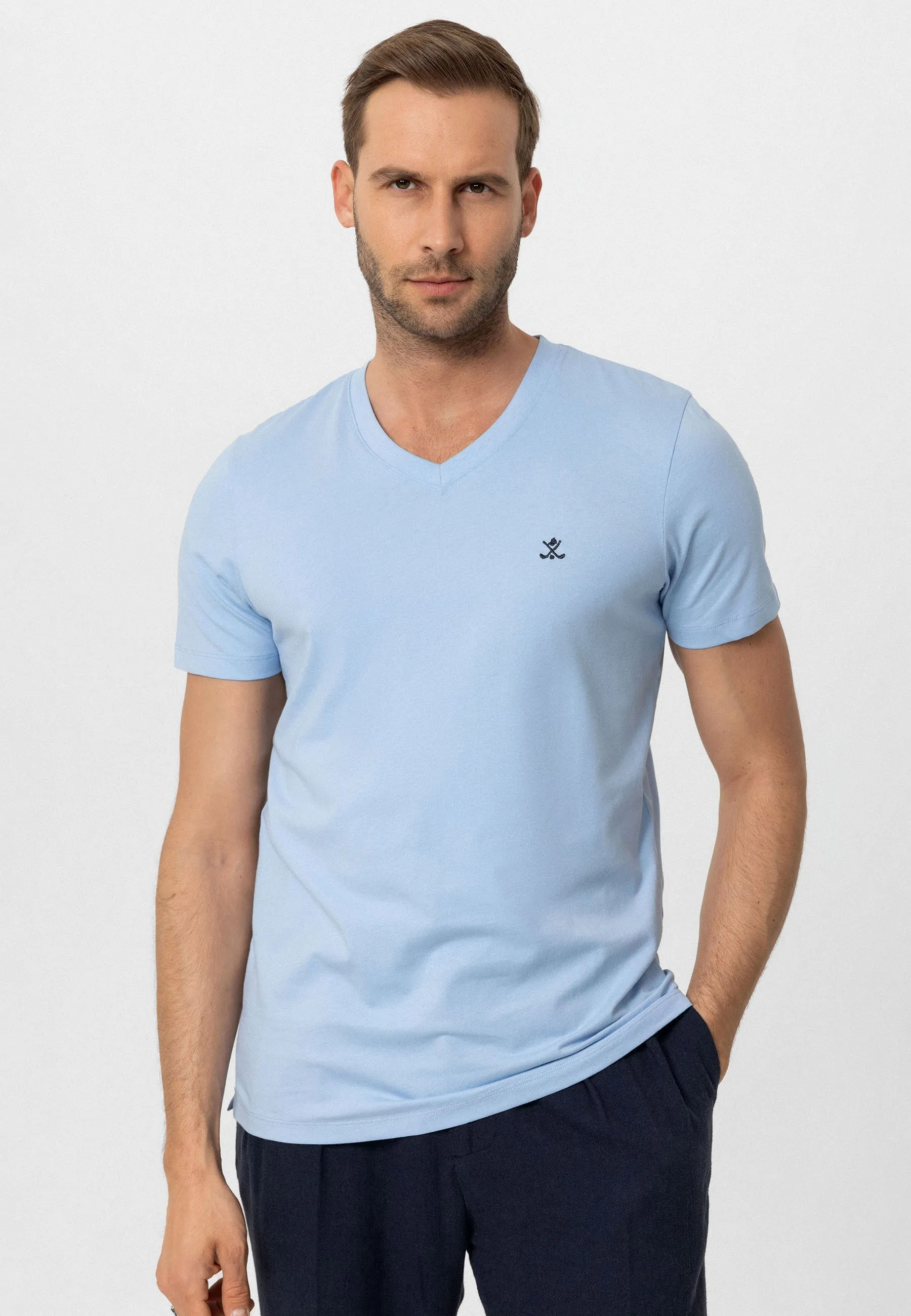V-NECK - 2 PACK - SHORT SLEEVE - REGULAR FIT  - T-shirt basic