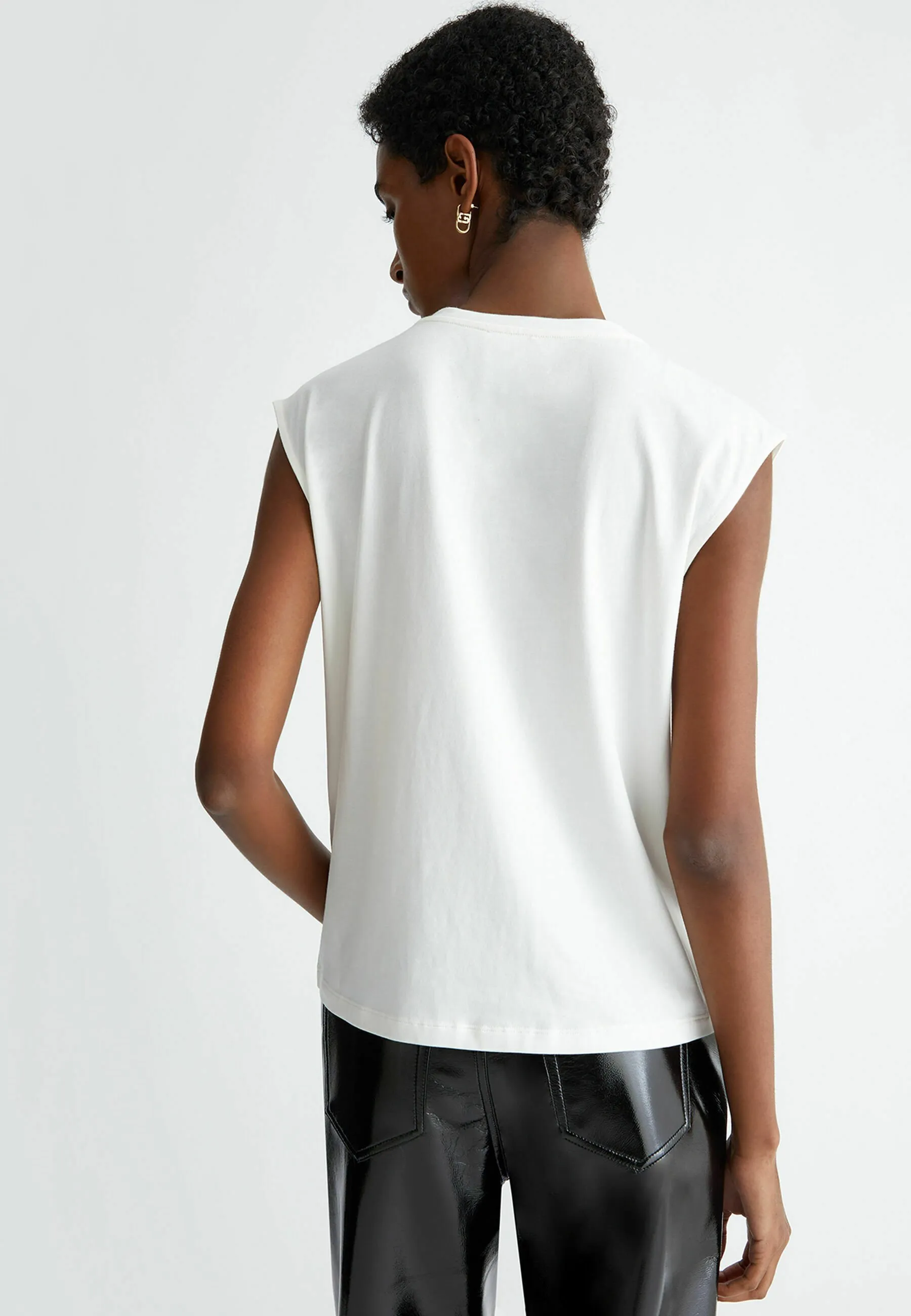 WITH CHAIN AND LOGO - T-shirt basic