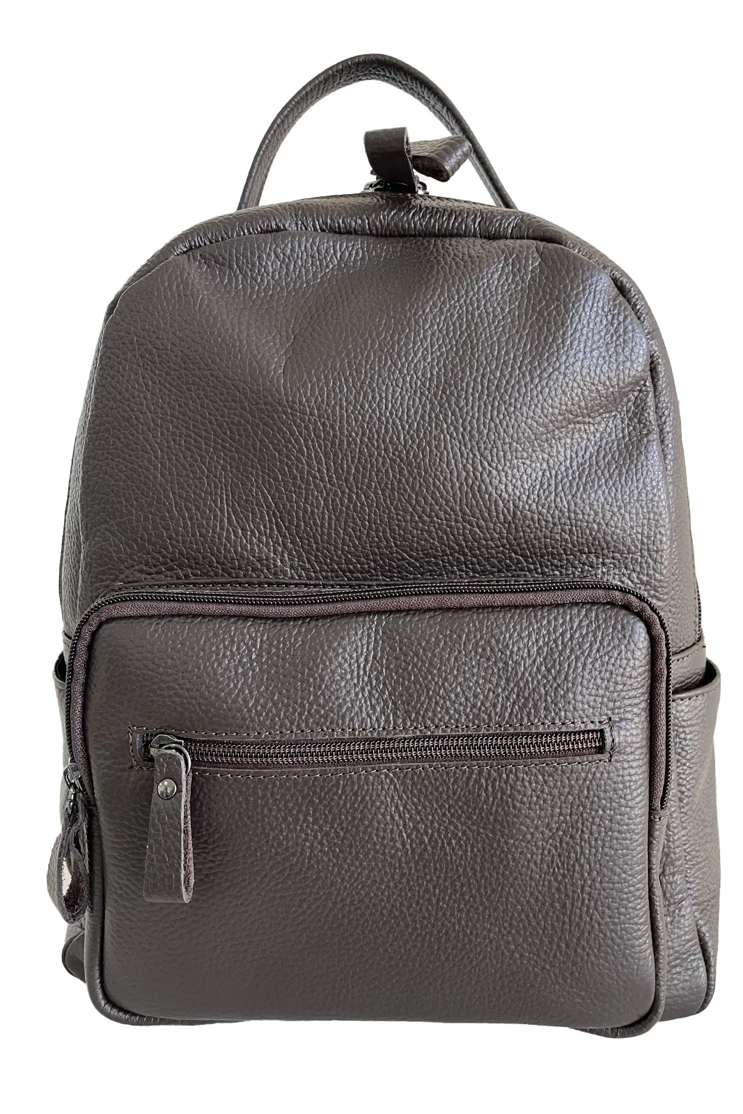 Zaino marrone in pelle unisex
