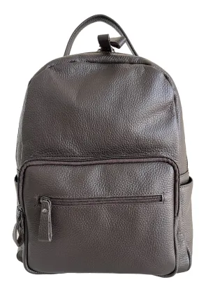 Zaino marrone in pelle unisex