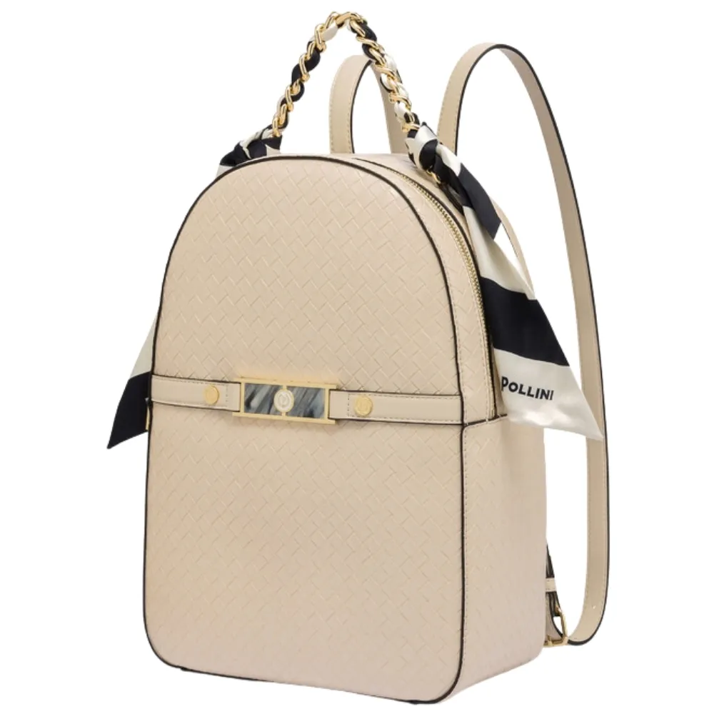 Zaino Pollini in pelle intrecciata