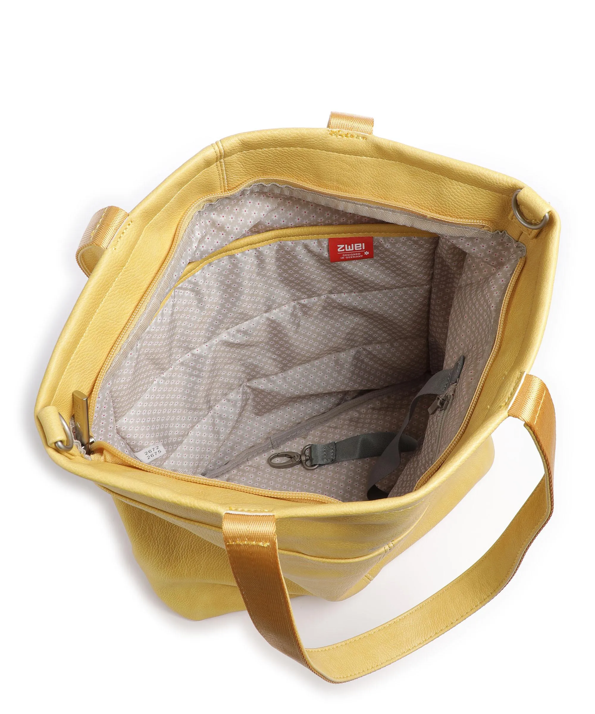  Zwei Mademoiselle.M M145 Borsa shopper pelle sintetica giallo  